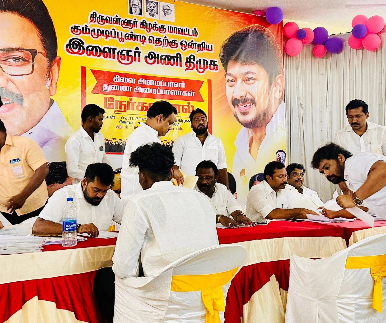 Youth wing office bearer appointments conducted across wards and branches in Thiruvallur East district